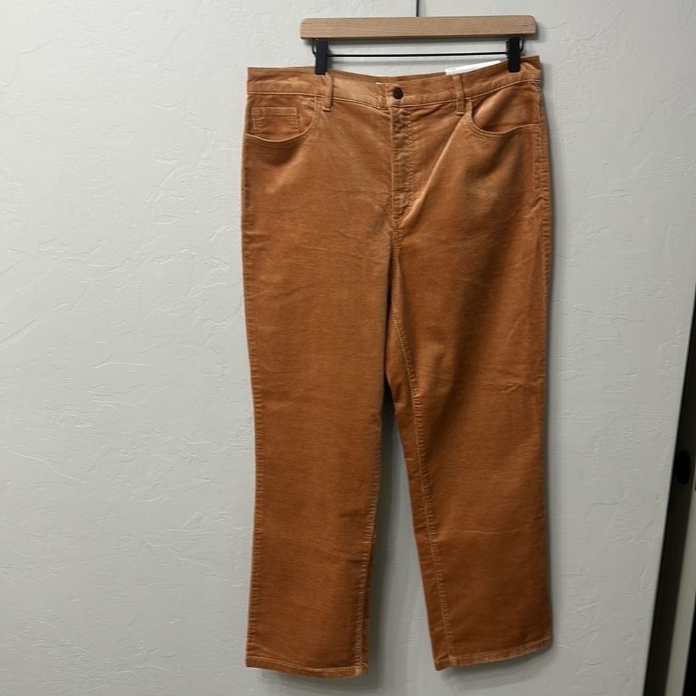 Loft the straight crop high rise pants size 32. NWT.
